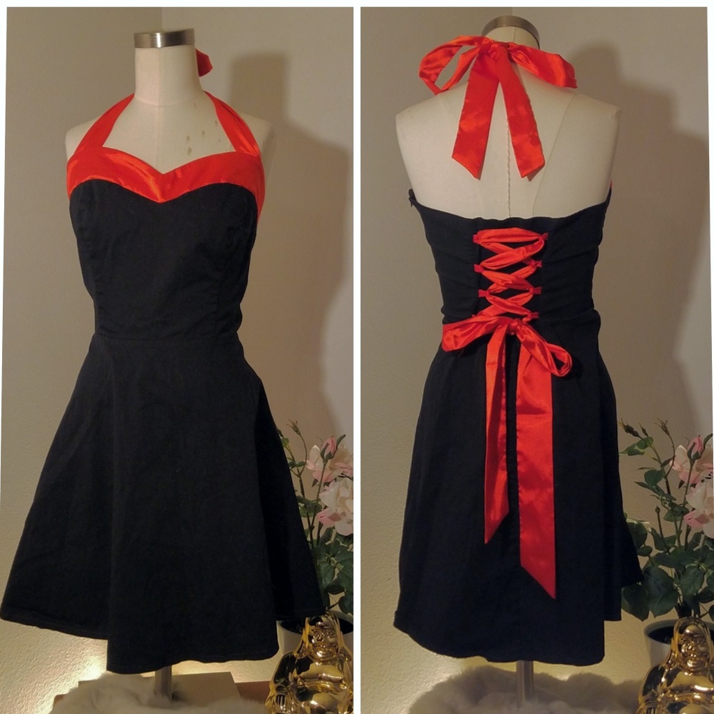 Dresstells Plus size xxxl corset rockabilly dress